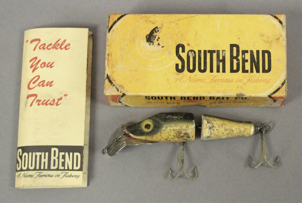 South Bend Pike-Oreno Lure with Paper & Box: Box marked No. 2956 S [MAB 868]