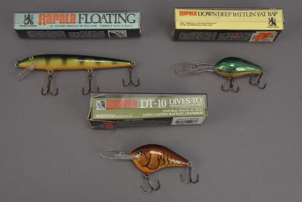 3 Rapala Fishing Lures in the Box - Paper: [RMP 3803]