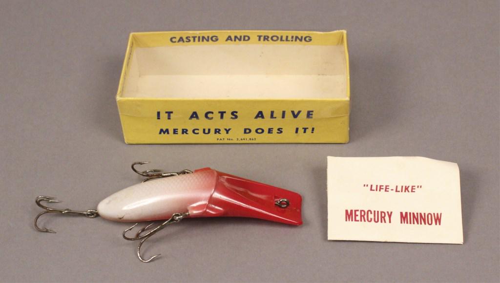 Mercury Minnow Fishing Lure with Original Box: Includes paper insert. [RMP 3845]