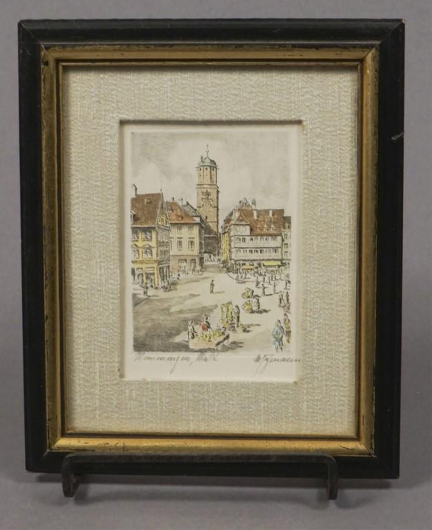 Fleck Bros. New York City Framed Art: WATCH FOR MORE ART PIECES AT THE END OF THE AUCTION. [TRA 562]