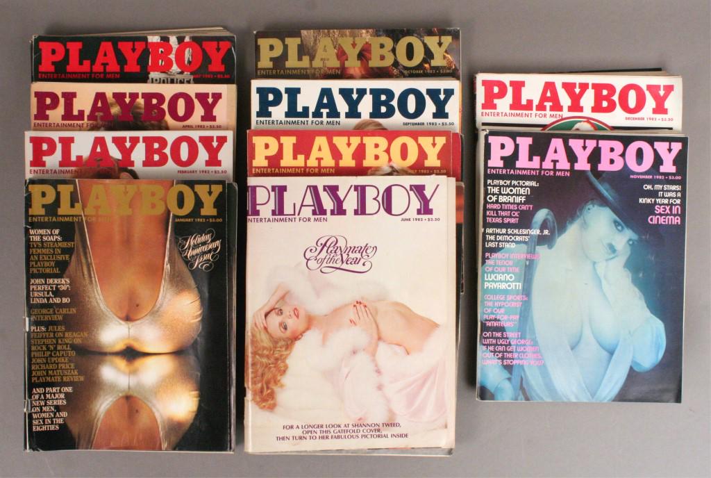 Playboy Magazines 1982 - Missing March & August (1 of 2)