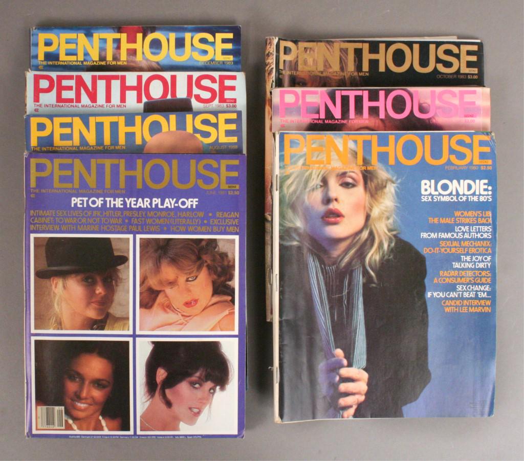 Collection of 1980's Penthouse Magazines (1 of 2)