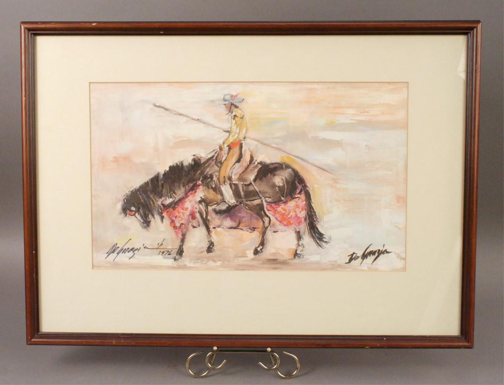 "Rejected Picador" by Ted De Grazia - 1976 Framed (1 of 7)