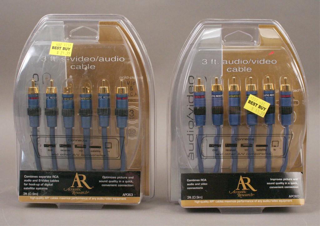 2 Audio Video S - Video - 3 Foot Long - New in Box (1 of 2)