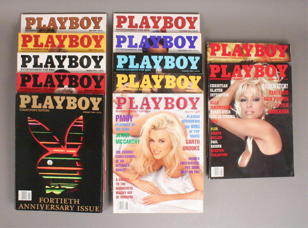 1994 Playboy Magazine - Full Set - 12 Issues (1 of 2)