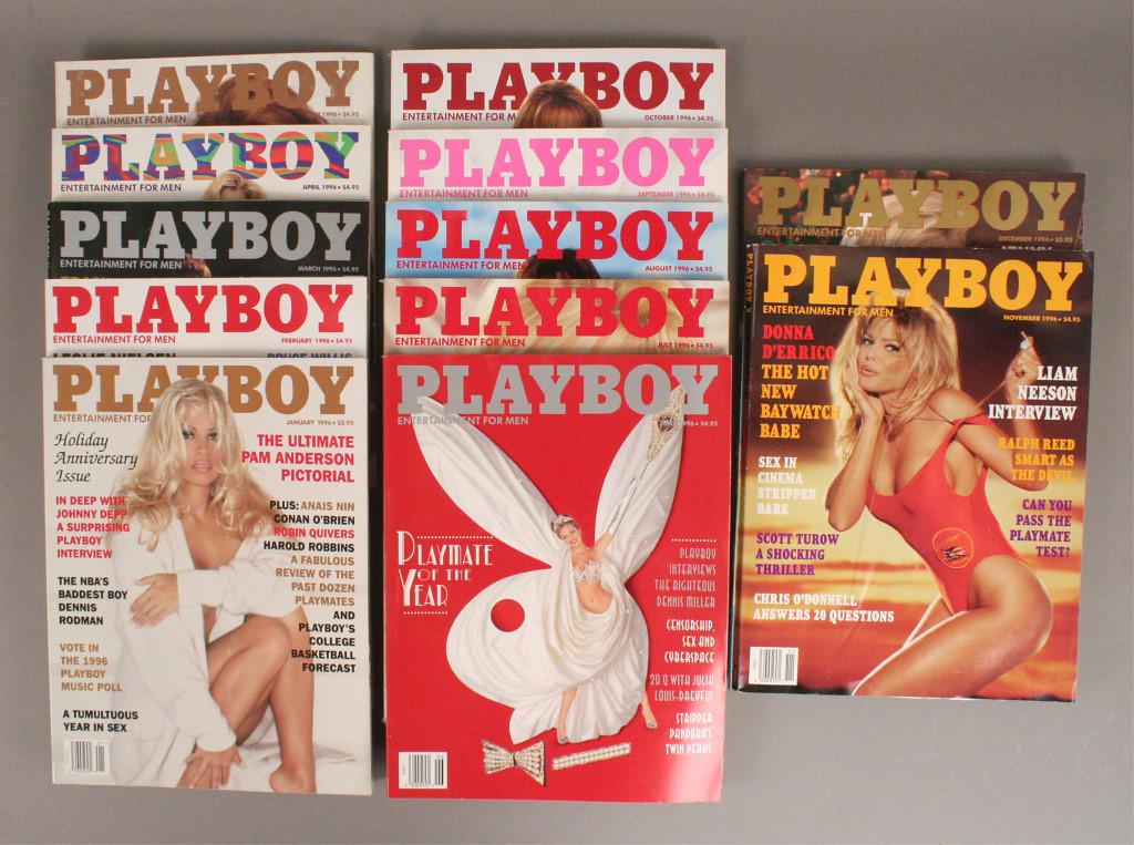 1996 Playboy Magazine - Full Set - 12 Issues (1 of 2)
