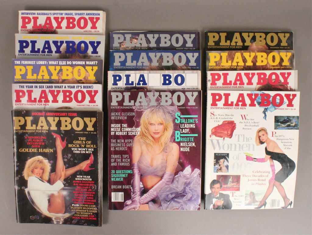 1985 - 1987 Playboy Magazines - 13 Issues (1 of 2)