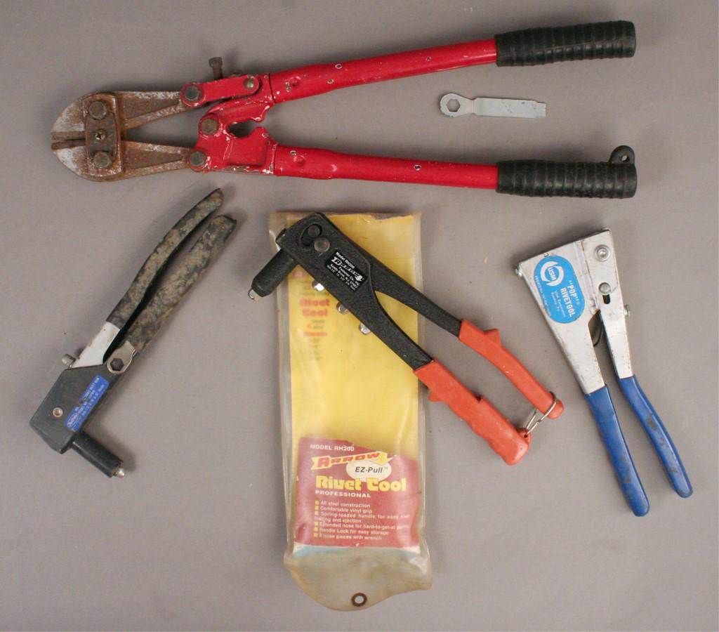 3 Rivet Guns & 1 Bolt Cutter (1 of 2)