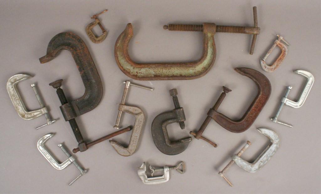 Various Sizes of C-Clamp Tools: [ROR 312]