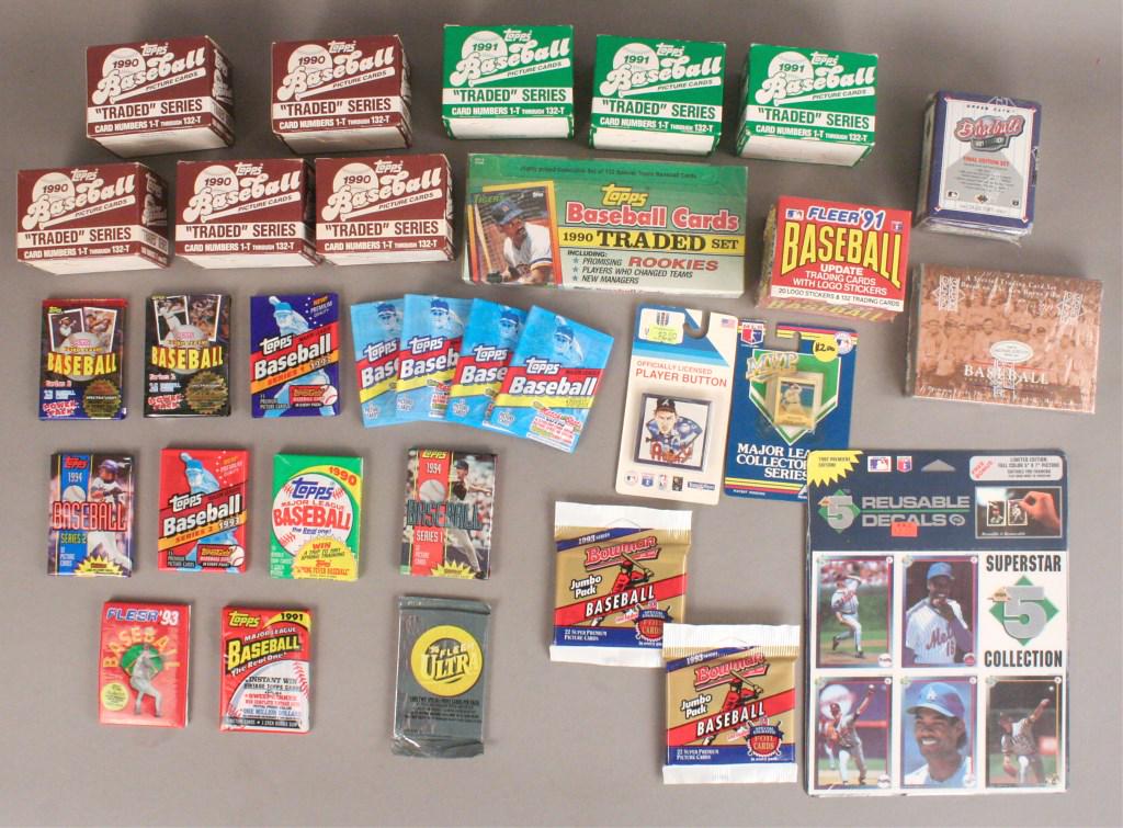 Assortment of 1990's Unopened MLB Sports Cards: [FSP 112]