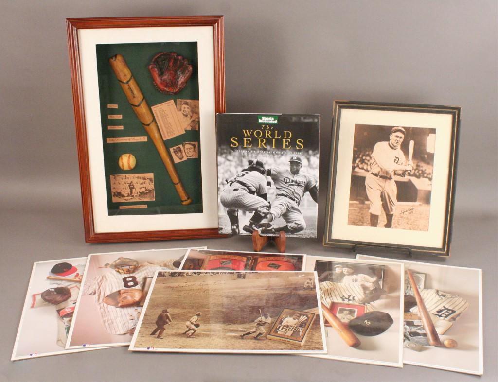 Vintage Style Baseball Memorabilia & Shadow Box (1 of 4)