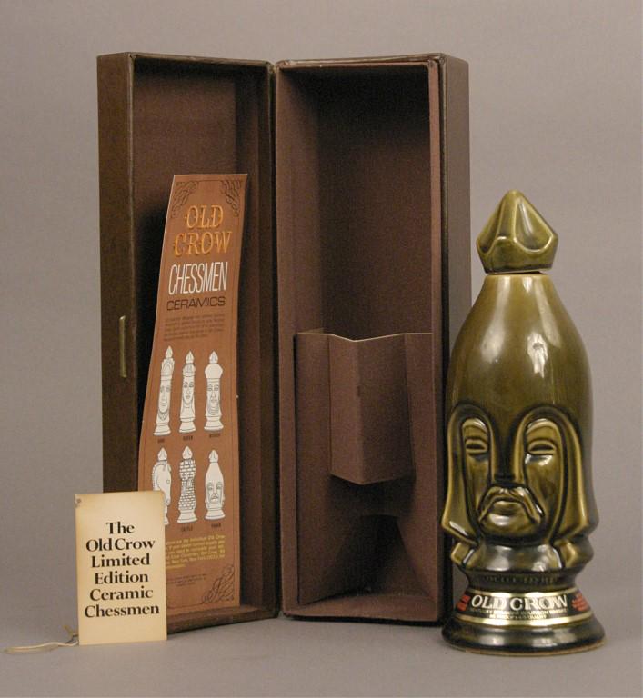 Old Crow Chessman Decanter - Dark Pawn (1 of 5)