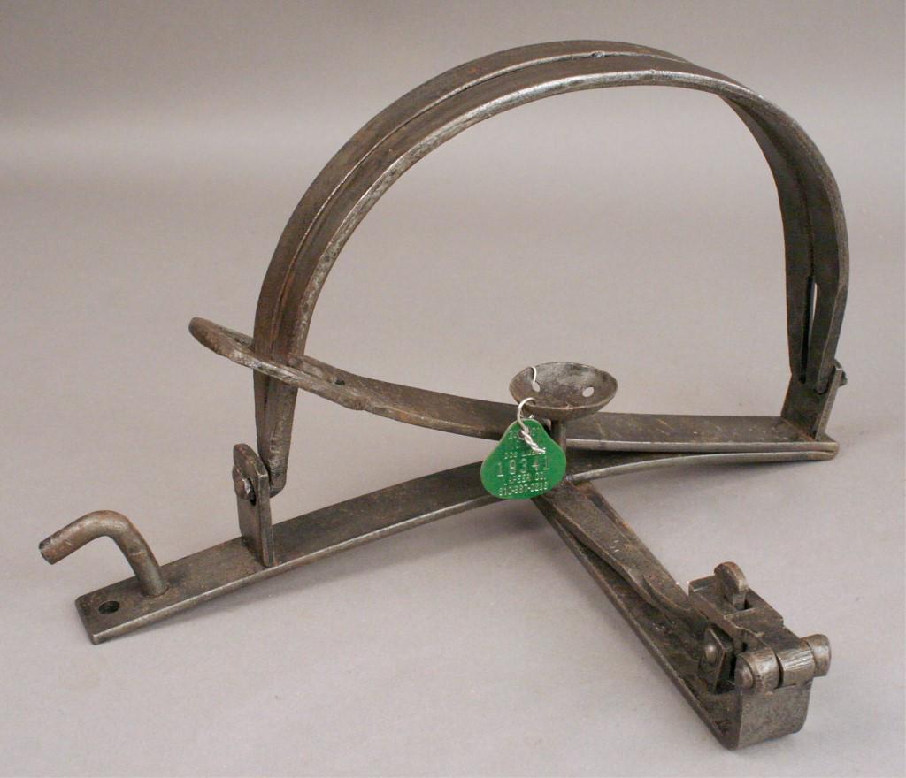 Grell Jump Trap or Under Spring Animal Trap: German made, showing some signs of aging. Over the next few months, we will be offering one of the country’s largest and most unique personal collection of traps of all types: bear traps (Including 