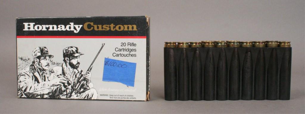 Hornady Custom .450 Marlin Flat Point Ammo: Box of 20, 350 grain bullets. [TKJ 301]