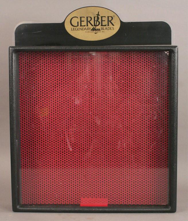 Gerber Knife Advertising Display Case: Small scuffs on plexiglass. Please see photos. [TKJ 353]
