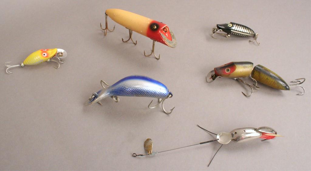 Assorted Vintage Heddon Lures: [SGL 500]