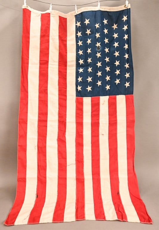 Antique 46 Star American Flag: [ABU 301]