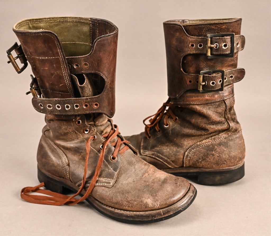 WWII US Army Airborne Double Buckle Jump Boots: [ABU 298]