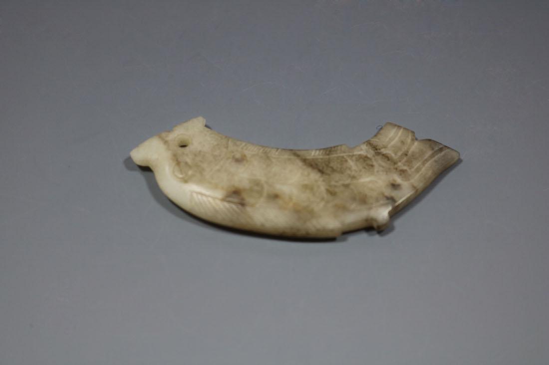A Rare Jade Fish-Form Pendant, Western Zhou (1 of 4)