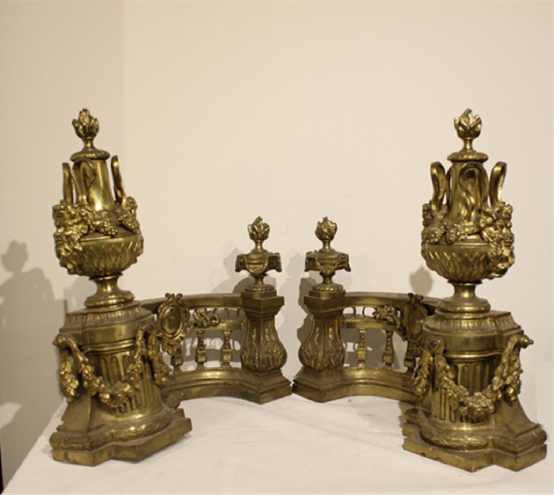 Pair of 19th.C Bronze Chenets (1 of 17)