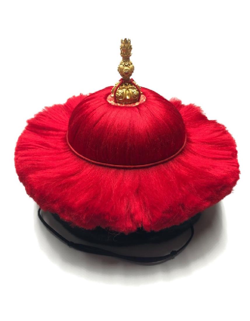 Chinese Court Hat w Finial (1 of 5)