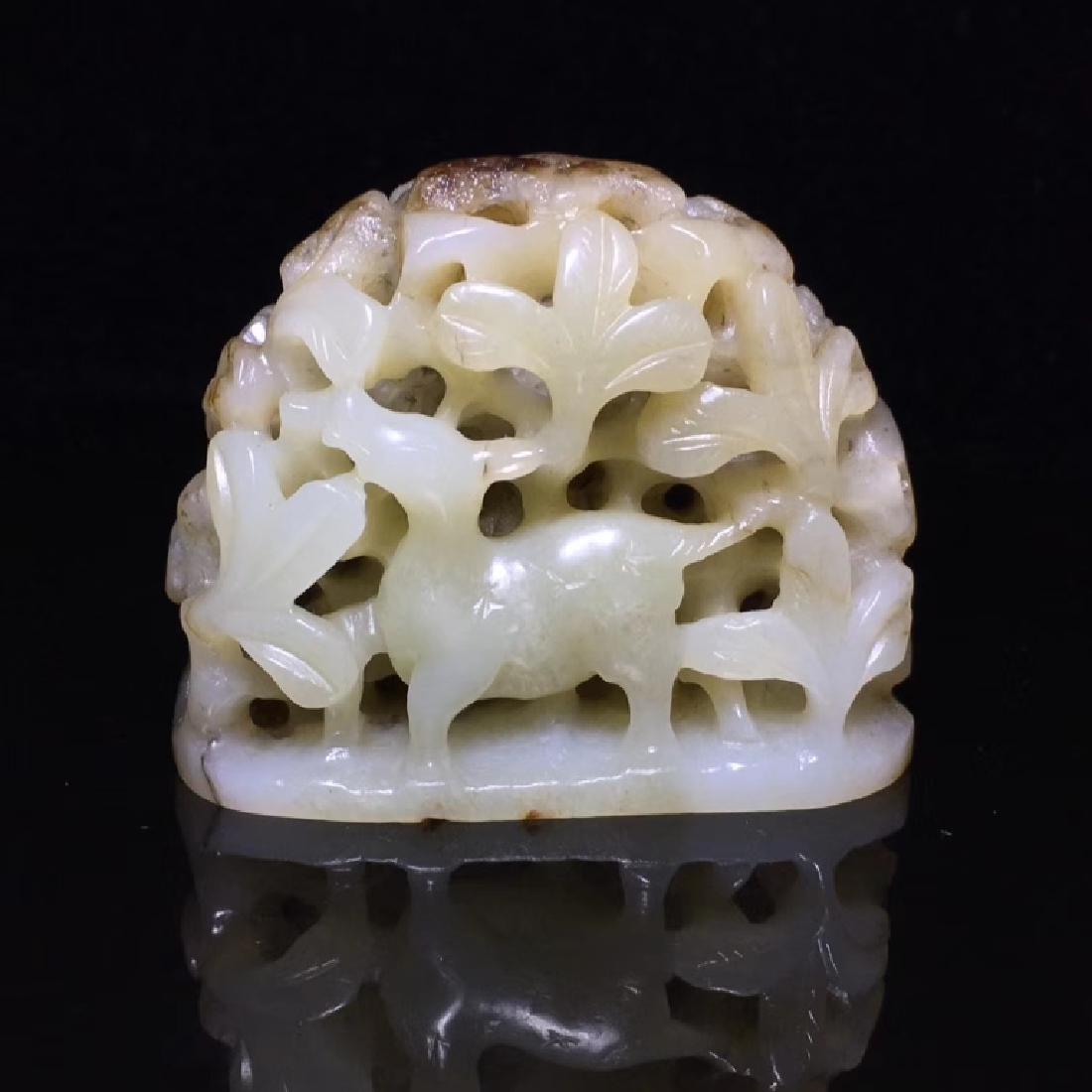 Chinese Jade Hat Finial , Open work (1 of 9)