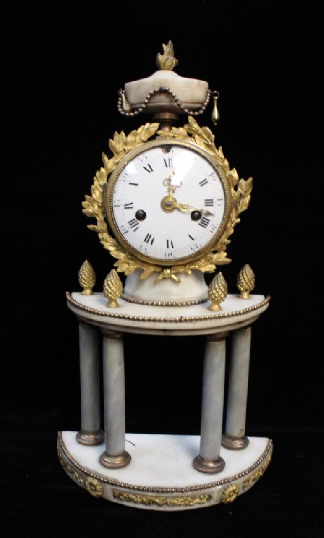 19th.C Bronze& Marble Clock (1 of 4)