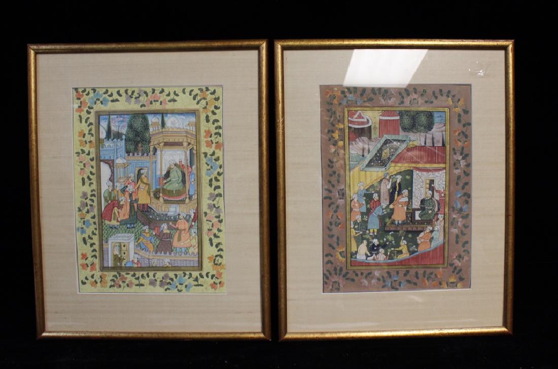 2 Indian Miniature Paintings (1 of 5)