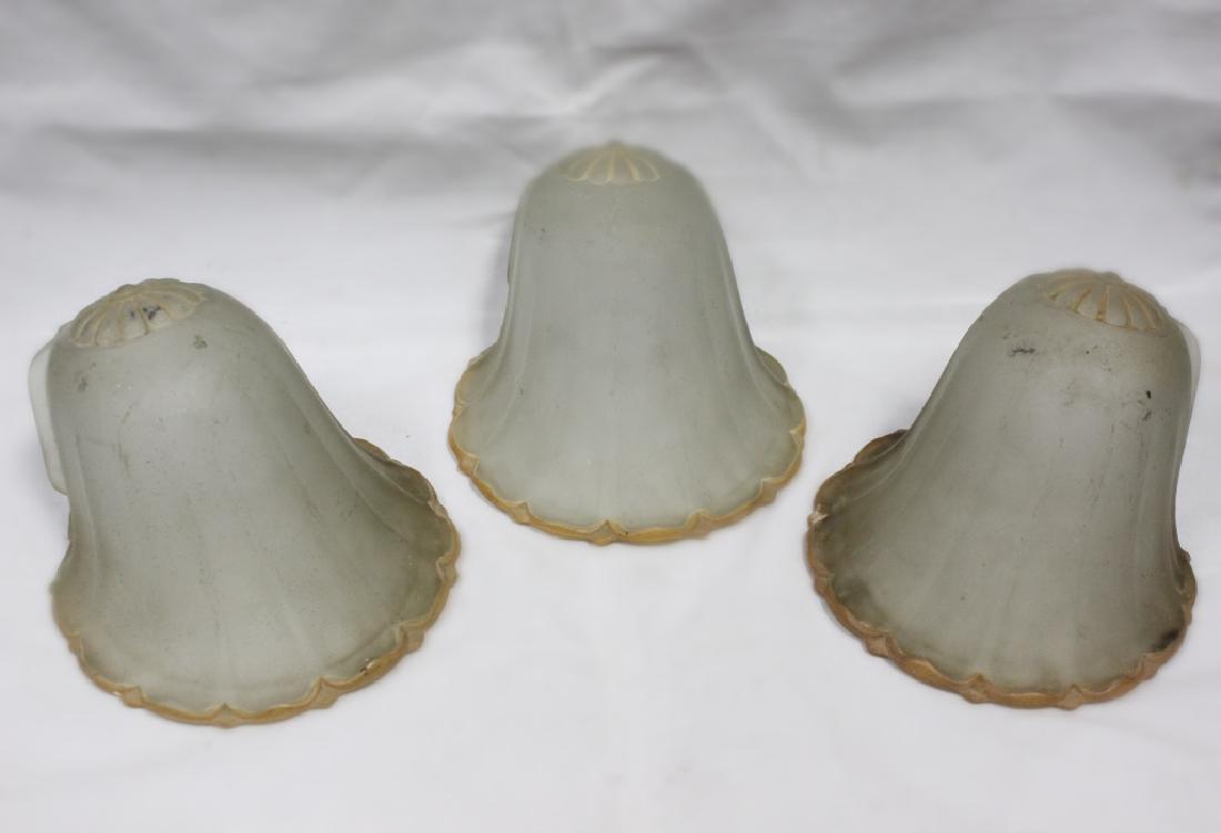Three Art Deco Glass Lamp or Sconce Shades (1 of 6)