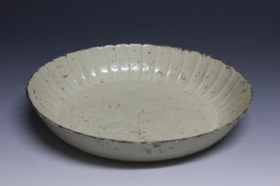 Chinese Ding Ware Porcelain Plate (1 of 7)