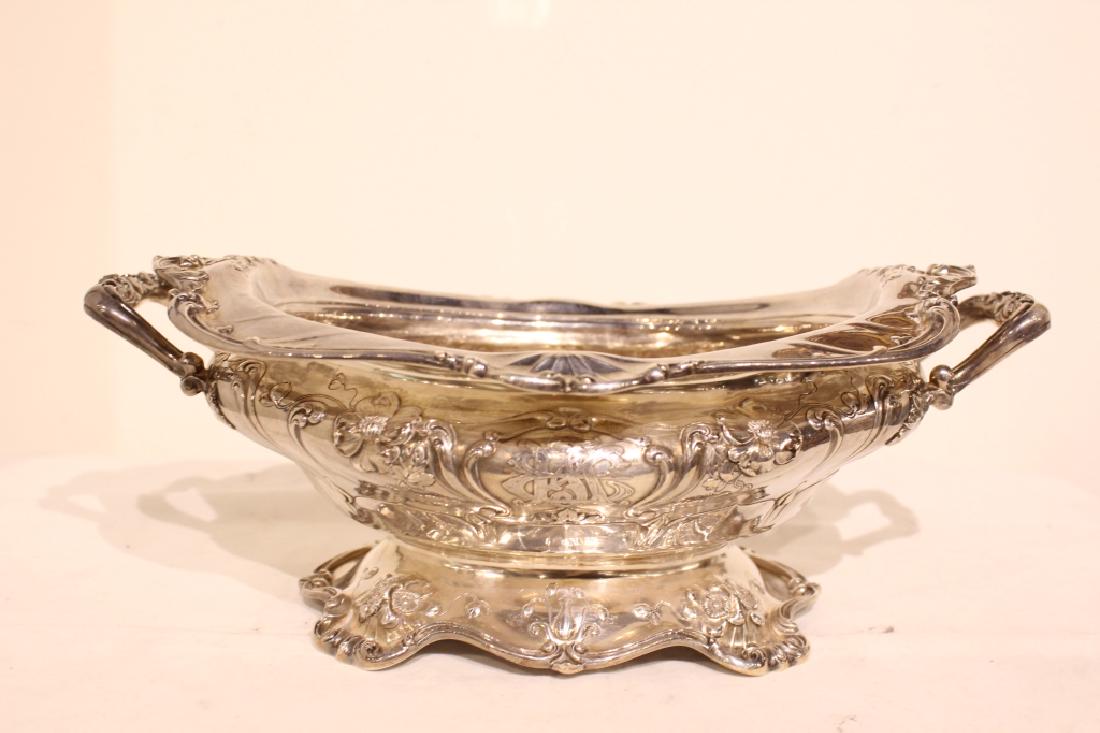 Art Nouveau Silver Bowl w 2 handles (1 of 8)