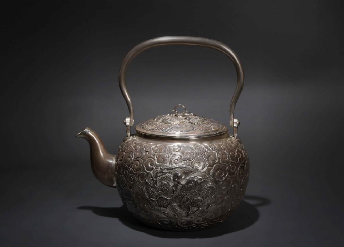 Chinese Silver Teapot ,Hallmark (1 of 12)
