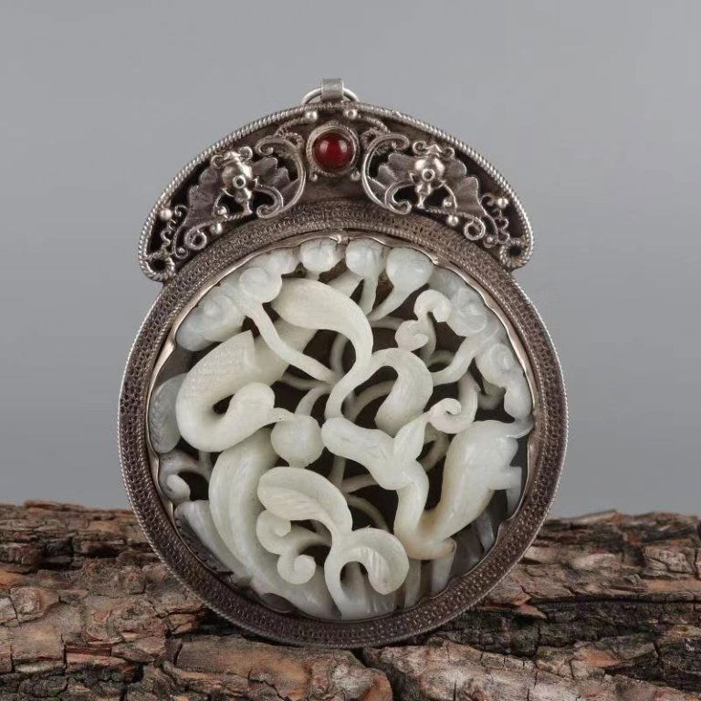 Chinese Jadestone Carved Plaque,Open Work, (1 of 8)