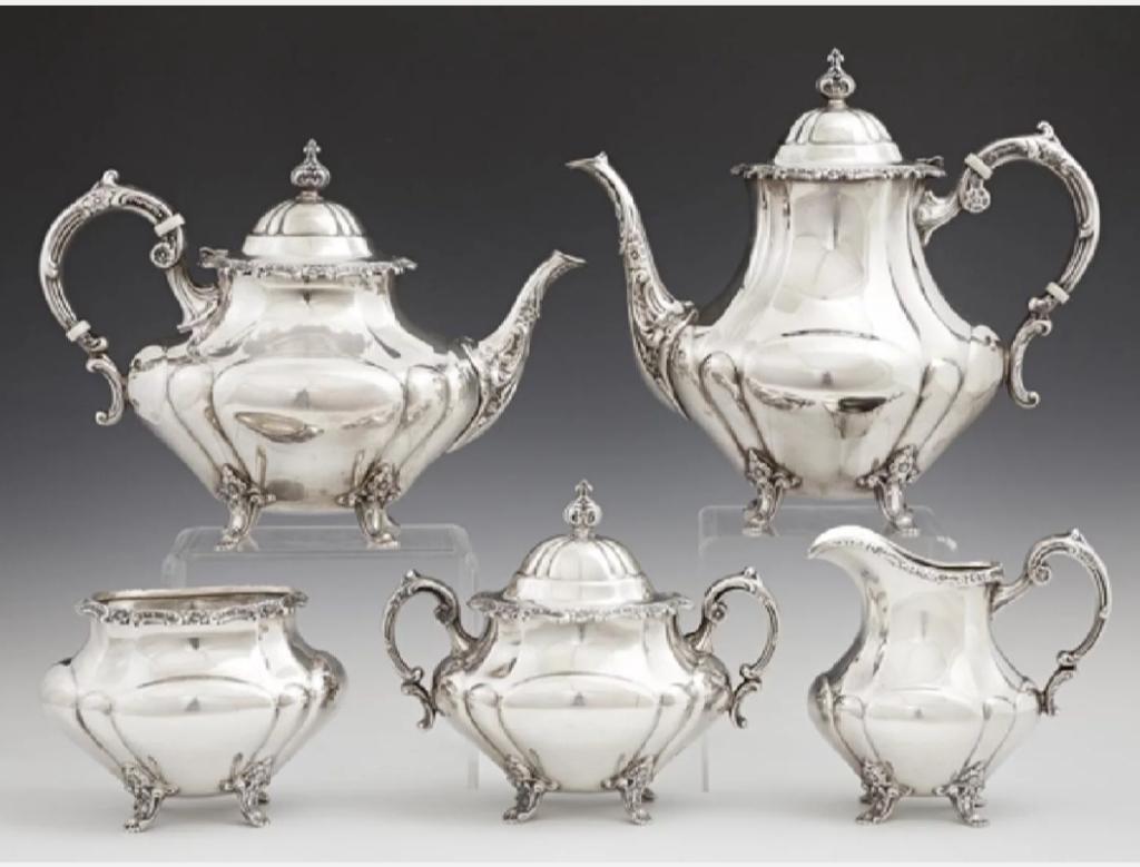 Antique Sterling Silver Coffee/Tea Service (1 of 6)