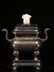 Republican Chinese Bronze Censer w Zitan Wood Cove - 2