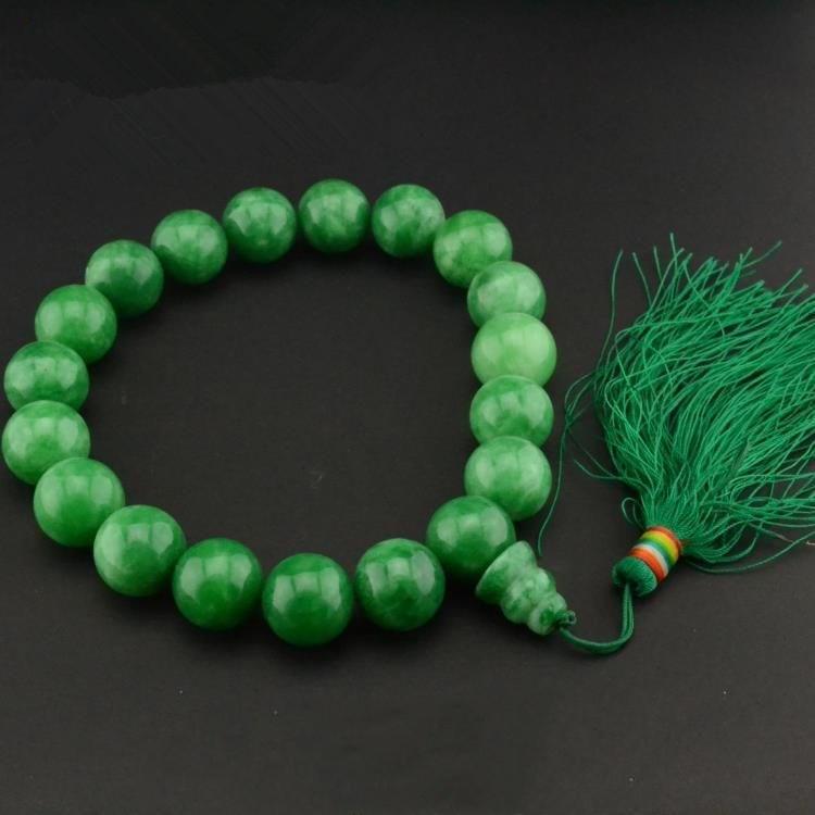 Chinese Jadeite Beads Bracelet (1 of 5)