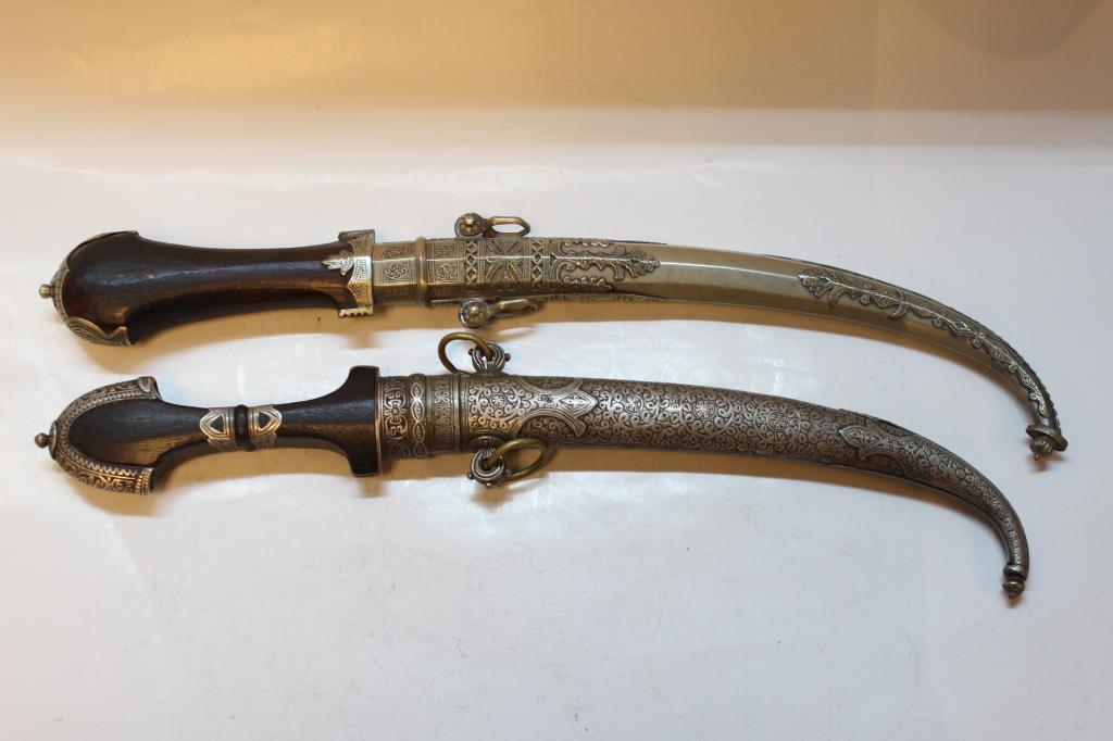 Two Middle East Dagger w Silver Sheath (1 of 11)