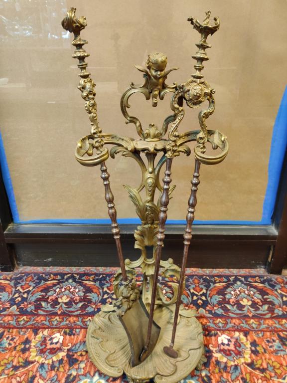 19th.C Fire Tool Set (1 of 7)