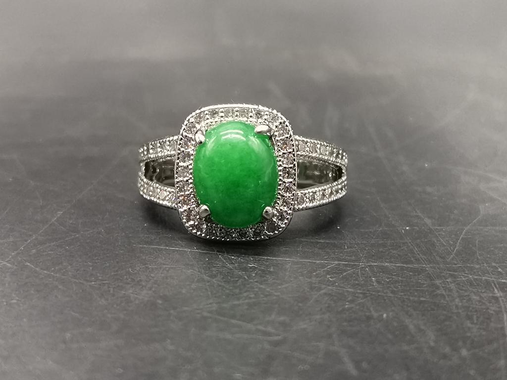 Chinese Ring w Green Stone (1 of 5)