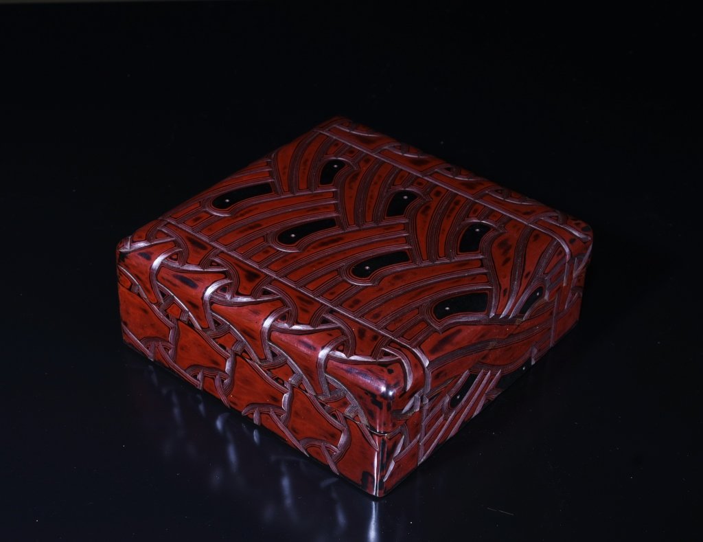 Chinese Red Cinnabar Lacquer Box (1 of 5)