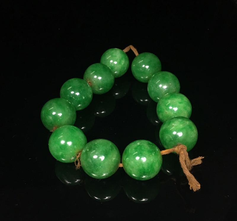 Chinese Green Beads Bracelet (1 of 5)