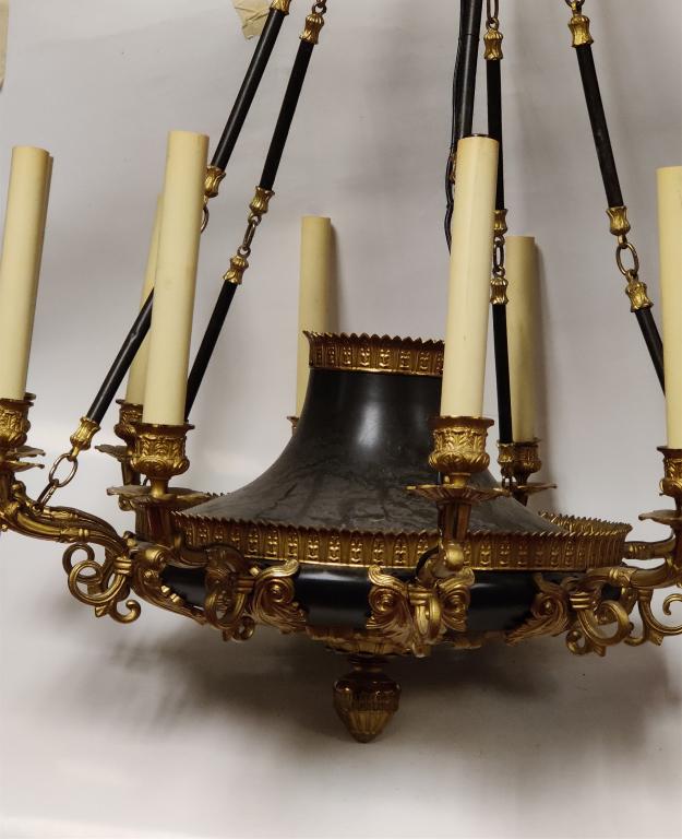 Empire Style Gold Plated 1920 Chandelier (1 of 5)