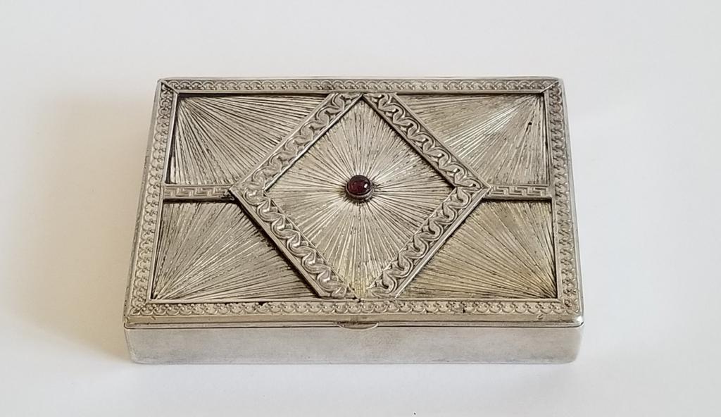 19C Russian Silver Ruby Box (1 of 7)