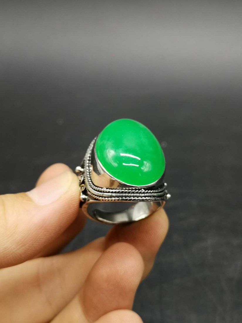 Chinese Green Silver Ring (1 of 7)