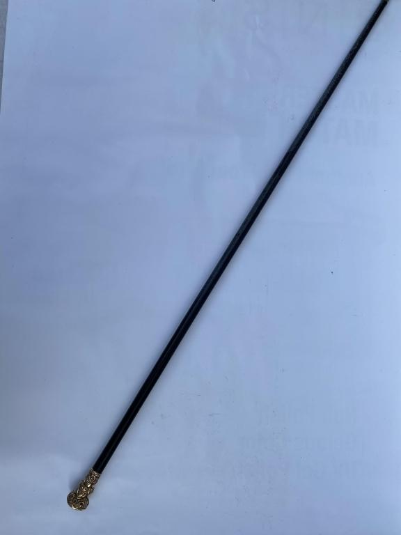 Gold Filled Top Walking Stick (1 of 3)