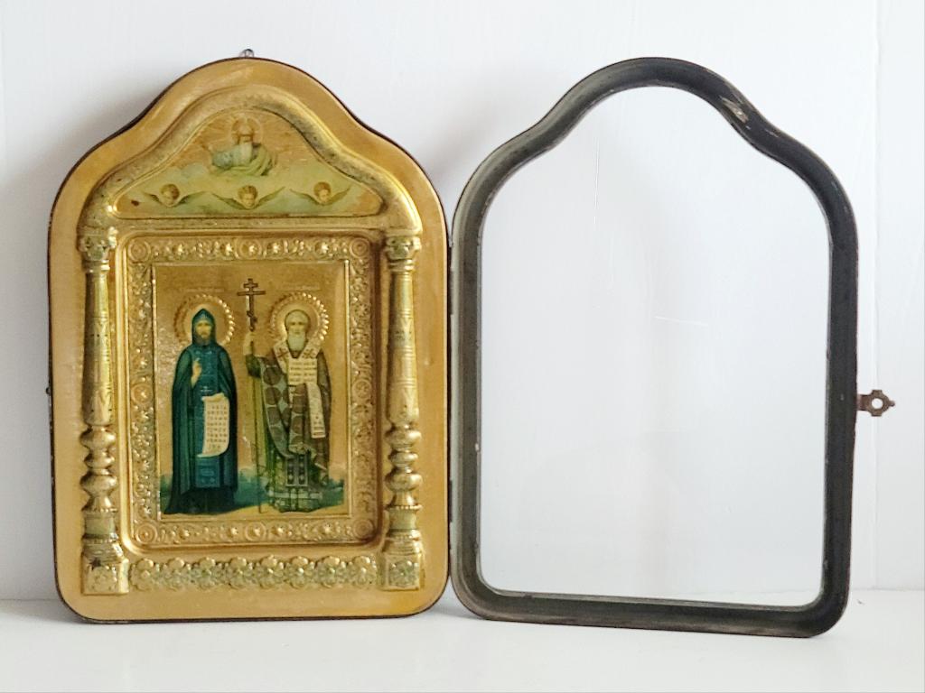 Antique Russian Icon Two Saints Kiot (1 of 7)