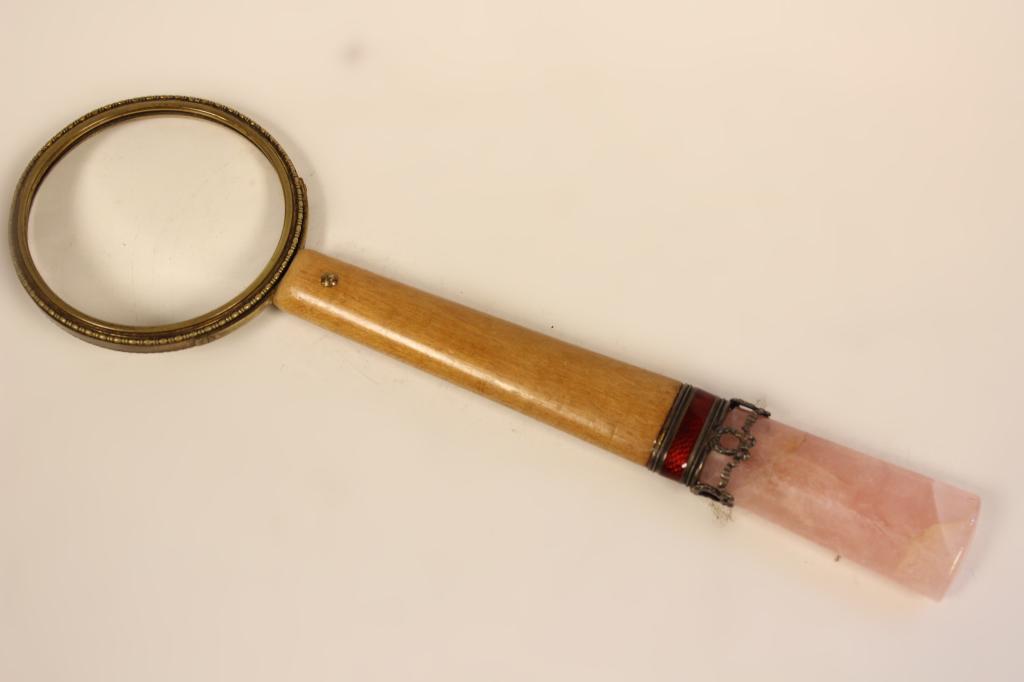 Large  Magnifier w Pink Rose Quartz (1 of 4)
