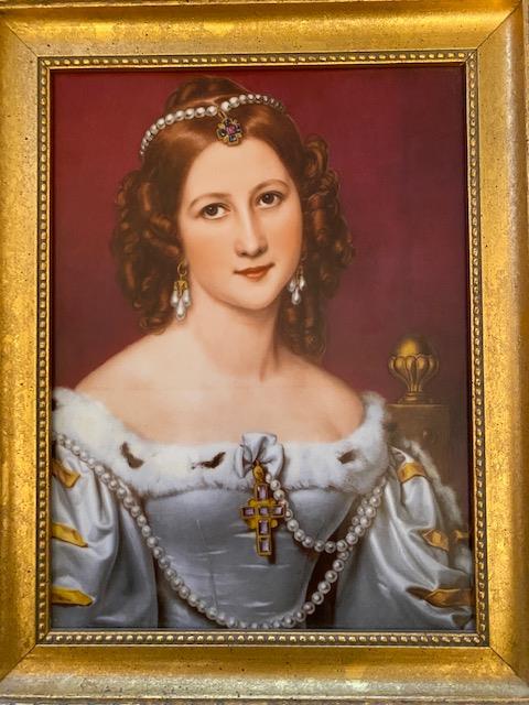 German KPM style porcelain vintage portrait plaque (1 of 7)