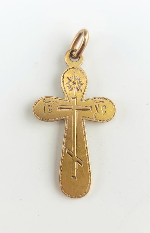 Imperial Russian 14K Orthodox Cross (1 of 4)