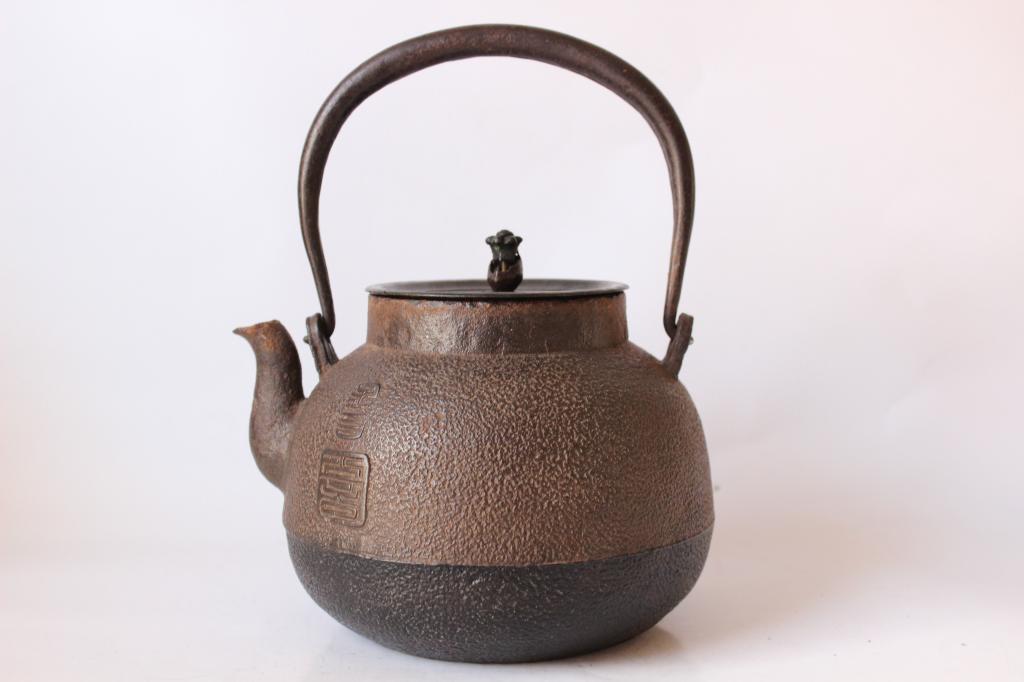 Chinese Iron Teapot: 6" W